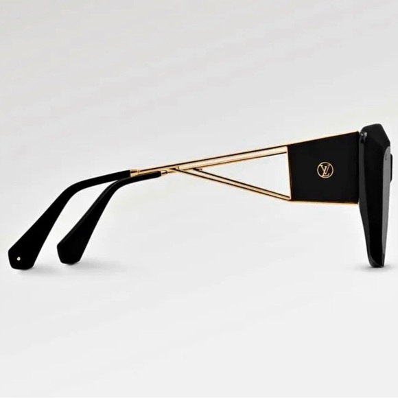 Louis Vuitton Accessories - Louis Vuitton Women's Sunglasses in Black and Gold